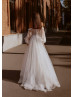 2-in-1 Wedding Dress With Detachable Tulle Skirt